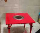 出售二手天然气烤火炉一个